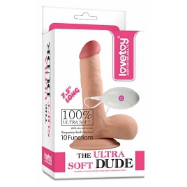 Vibrator Realistic cu Telecomandă The Ultra Soft Dude