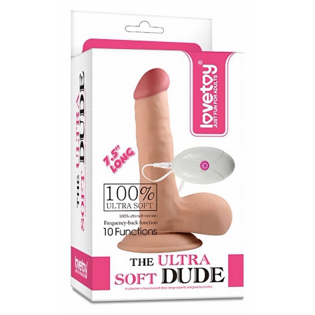 Vibrator Realistic cu Telecomandă The Ultra Soft Dude