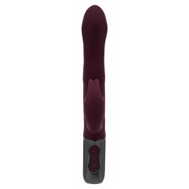 Titanz NMC 21.5cm — 10 Vibrații + 10 Rotații, Reîncărcabil Roșu