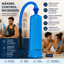 Pompă Manuală Pentru Penis ToyJoy Power Albastru