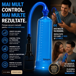 Pompă Manuală Pentru Penis ToyJoy Power Albastru