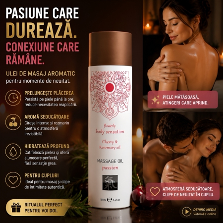 Ulei De Masaj Passion Cireșe și Rozmarin 100 ml