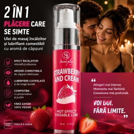 Ulei Masaj 2in1 Hot Effect Kissable Căpșuni 50ml