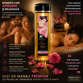 Ulei Masaj Shunga Aromă Trandafir 240ml