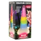 UniGlow Horn — Dildo silicon Fosforescent 20 cm Multicolor