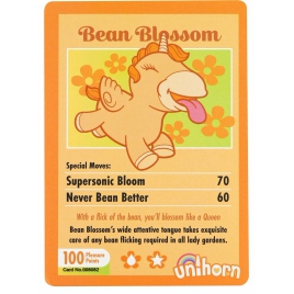 Unihorn Bean Blossom: Vibrator Mini 10+10 Reîncărcabil Galben