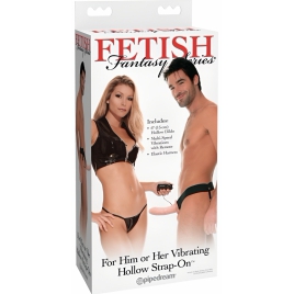 Vibrating Hollow Strap On For Him Or Her