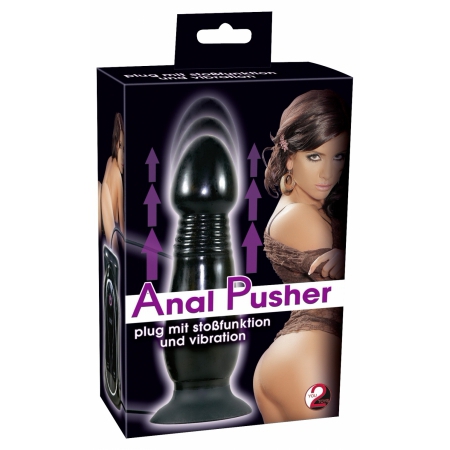 Vibrator Anal Pusher Negru