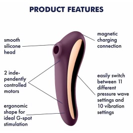 Vibrator Clitoridian Dual Kiss Air Pulse Mov