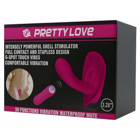 Vibrator Cochilia Dragostei Cu Telecomandă Roz