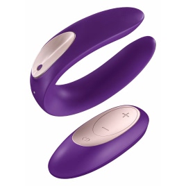 Vibrator Cuplu Partner Plus Cu Telecomanda Mov DDS