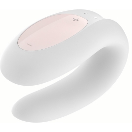 Vibrator Cuplu Satisfyer Double Joy Alb