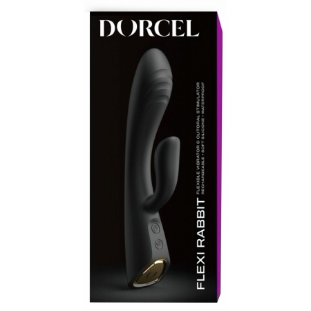 Vibrator Dorcel Flexi Rabbit Heating Negru