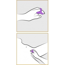Vibrator Mic Pentru Deget Her Finger Mov
