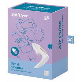 Vibrator Pentru Cupluri Satisfyer Pro Alb