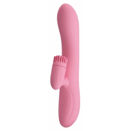 Rabbit Chris Rotativ Reîncărcabil cu Limbă și Braț Pentru Clitoris