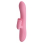 Rabbit Chris Rotativ Reîncărcabil cu Limbă și Braț Pentru Clitoris Roz