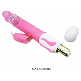 Vibrator Rabbit Rotație Și Împingere Fascination Roz