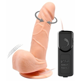 Vibrator Realistic Cu Ventuza Si Telecomanda