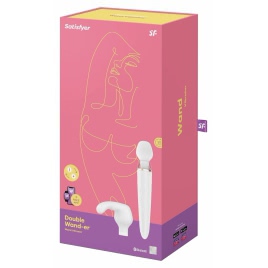 Vibrator Satisfyer Double Wander XXL Alb