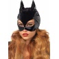 Vinyl Cat Woman Mask Negru