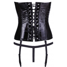 Corset Black Level Vinyl Ivanna Negru XL