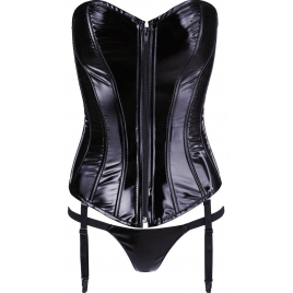 Corset Black Level Vinyl Ivanna Negru XL