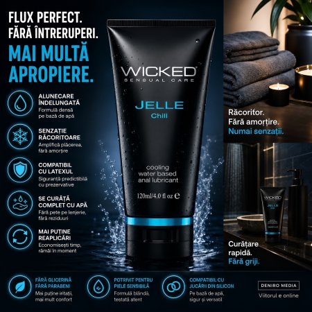 Wicked Jelle Chill Lubrifiant Anal Răcoritor 120ml