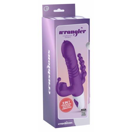 Wrangler Stimulare Triplă Reîncărcabil 3x10 – Crushious Mov