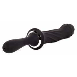 X Men Plug Anal Vibrant Black II 3 Moduri 10 Trepte Negru