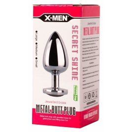 Anal Plug Secret Shade Metal L Argintiu