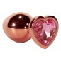 X-MEN Secret Shine Metal Anal Plug Rose Gold Heart M Auriu