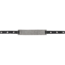 Zgardă Rhinestone Choker Negru