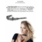 Zgardă Rhinestone Choker Negru