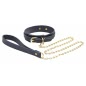 Zgarda Și Lesă Bondage Couture Albastru